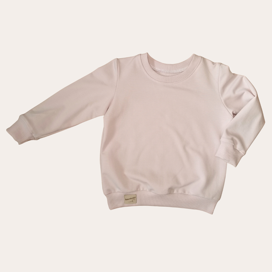 Bluza Pudrowy róż Classic - obrazek 4