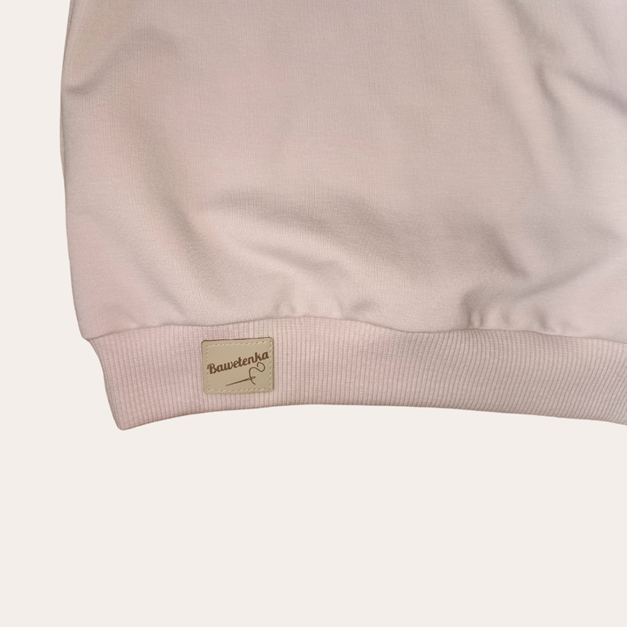 Bluza Pudrowy róż Classic - obrazek 3