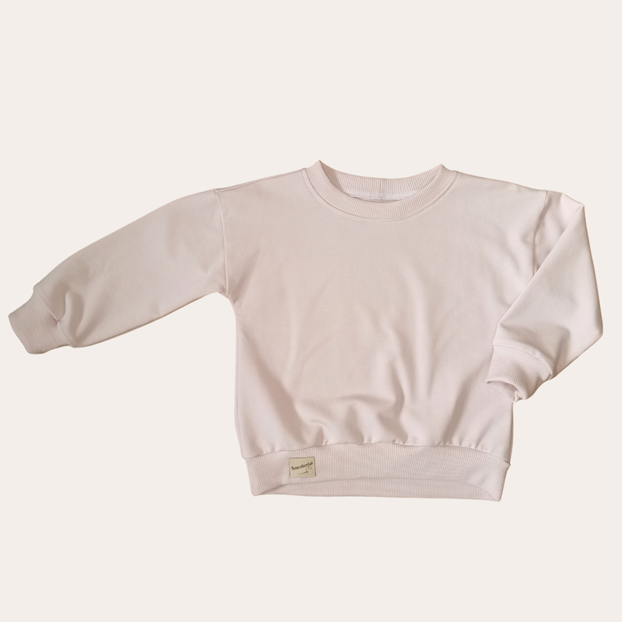 Bluza Pudrowy róż Oversize