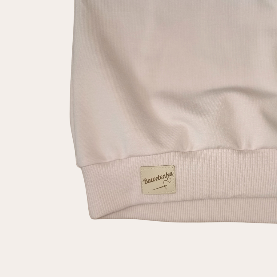 Bluza Pudrowy róż Oversize - obrazek 2