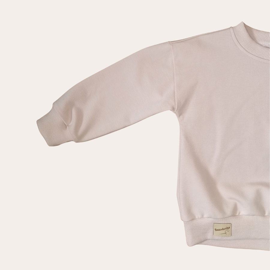 Bluza Pudrowy róż Oversize - obrazek 3