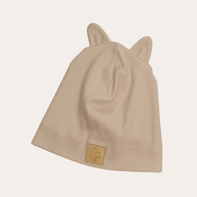 Czapka z uszami Beżowa harmonia