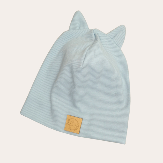 Czapka z uszami Błękit nieba