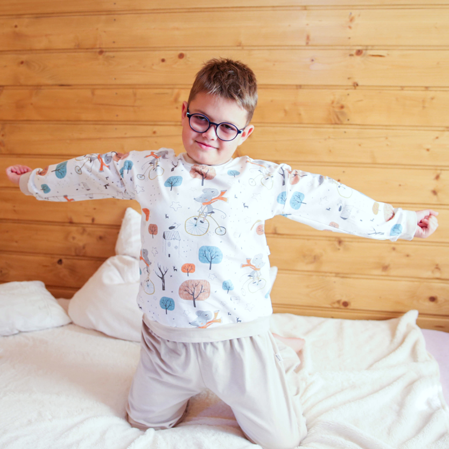 Piżama Myszy na rowerze