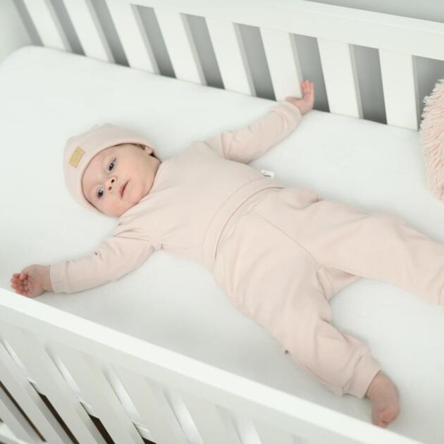 Spodenki  prążek Pudrowy róż