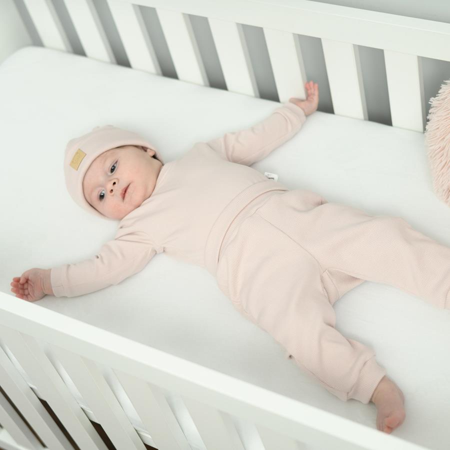 Spodenki prążek Pudrowy róż