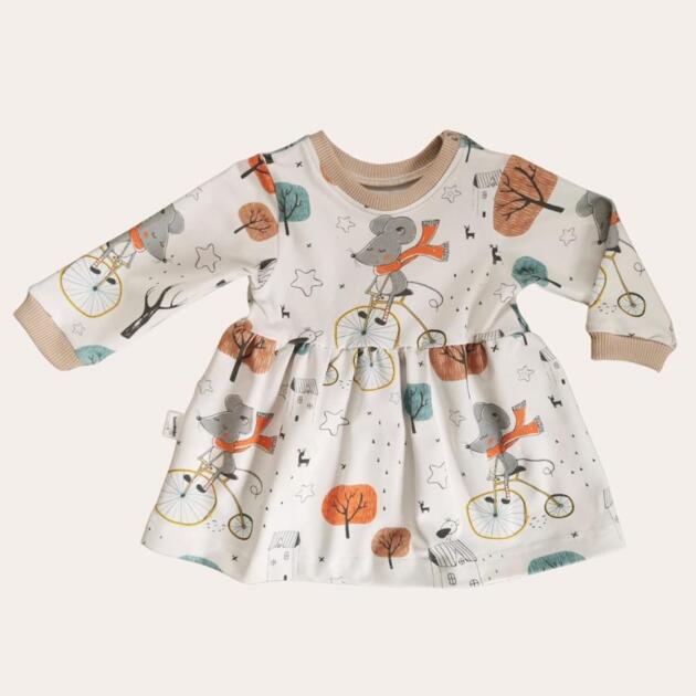 Sukienka Myszy na rowerze