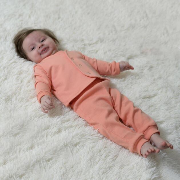 Spodenki  z prążka Morelowa słodycz